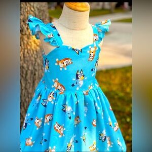 Bluey dress,sneakers, accessories
